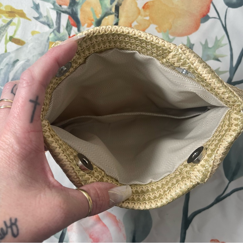 Boho Straw Clutch Purse - Picture 3 of 6
